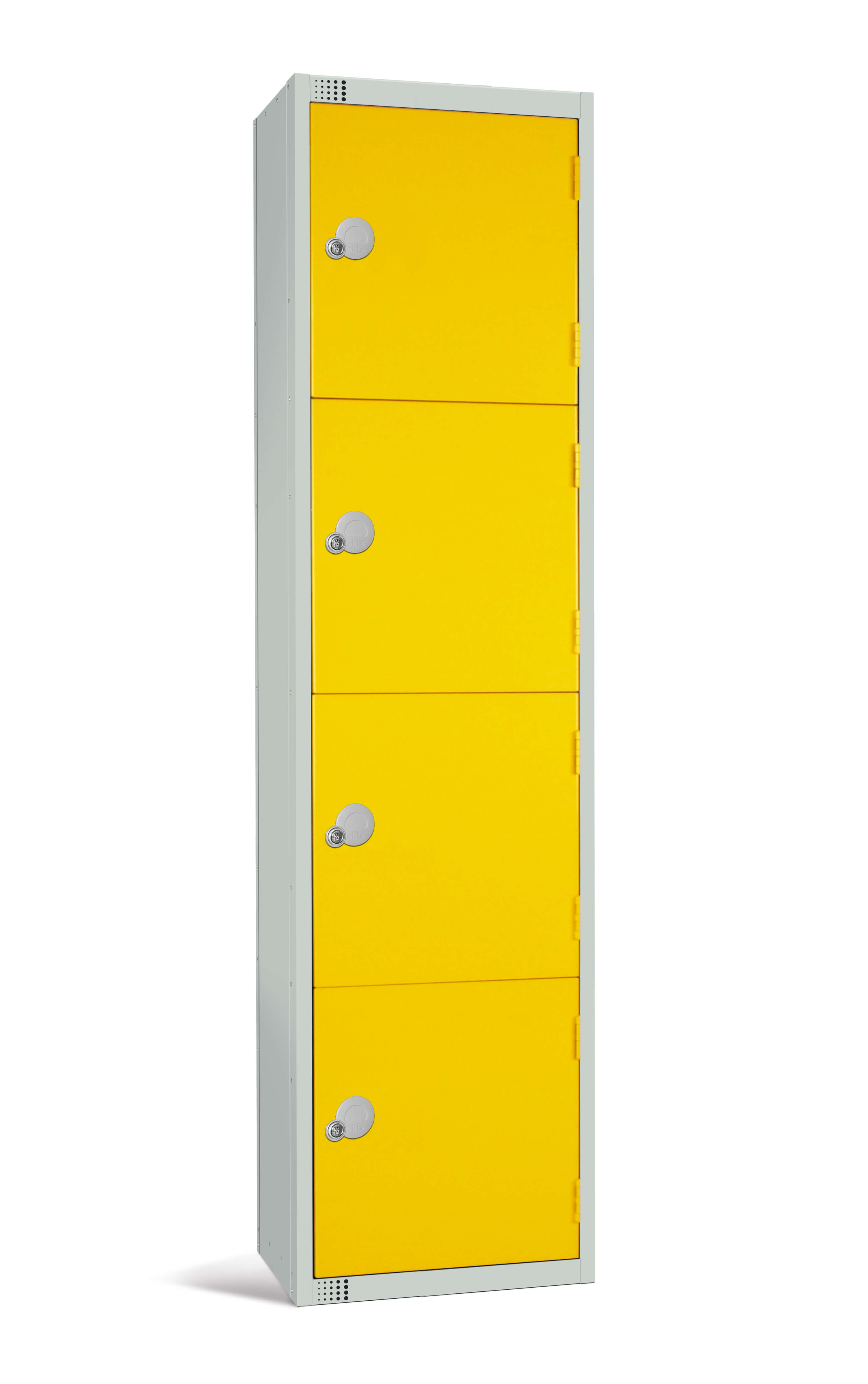 Elite Four Door Locker - Yellow 1800x450x450mm
