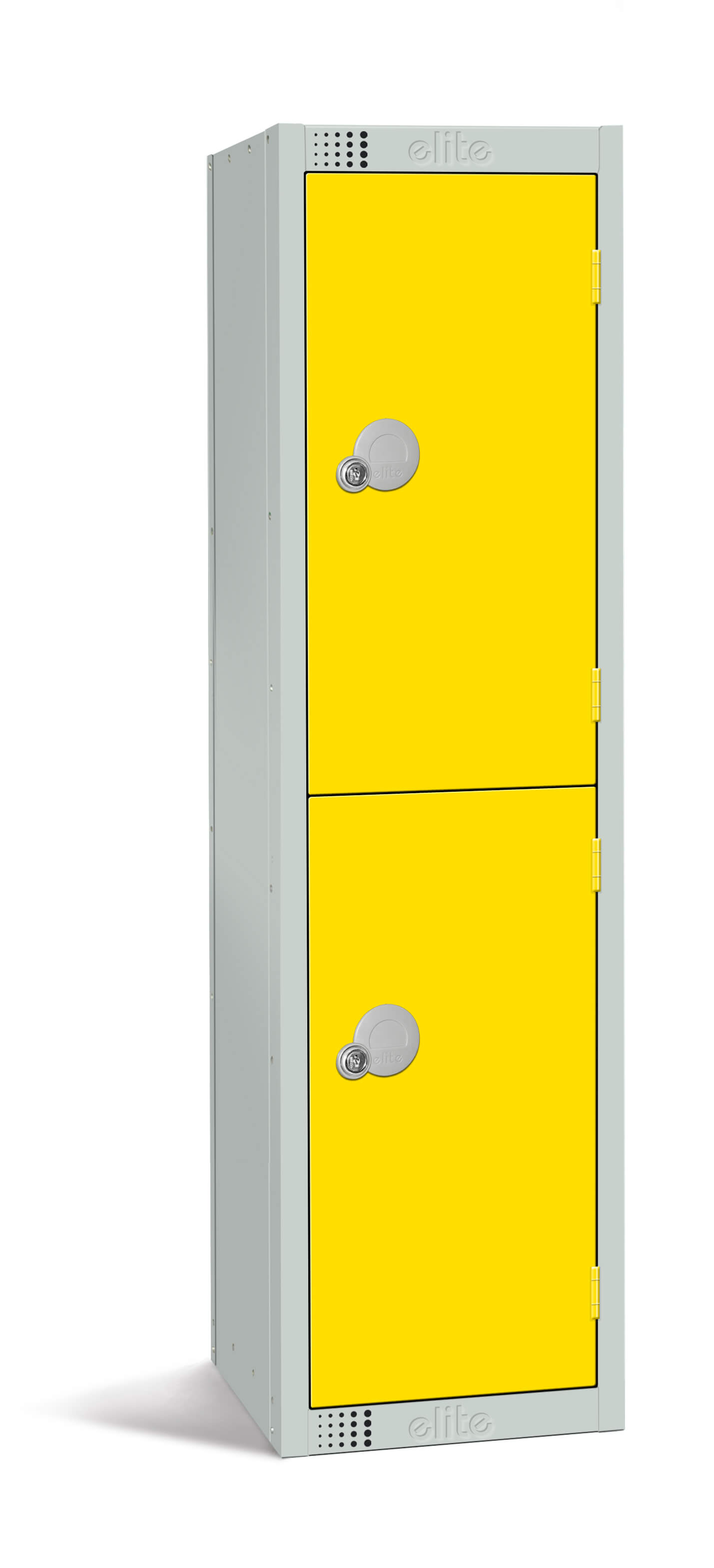 Elite Two Door Educational Locker - Yellow - 300mm Depth