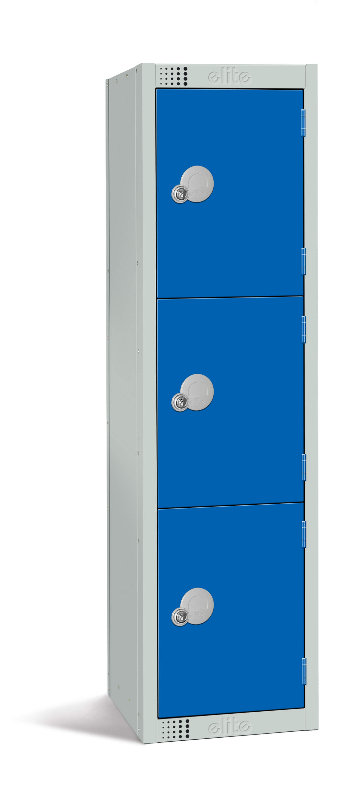 Elite Three Door Educational Locker - Blue - 380mm Depth