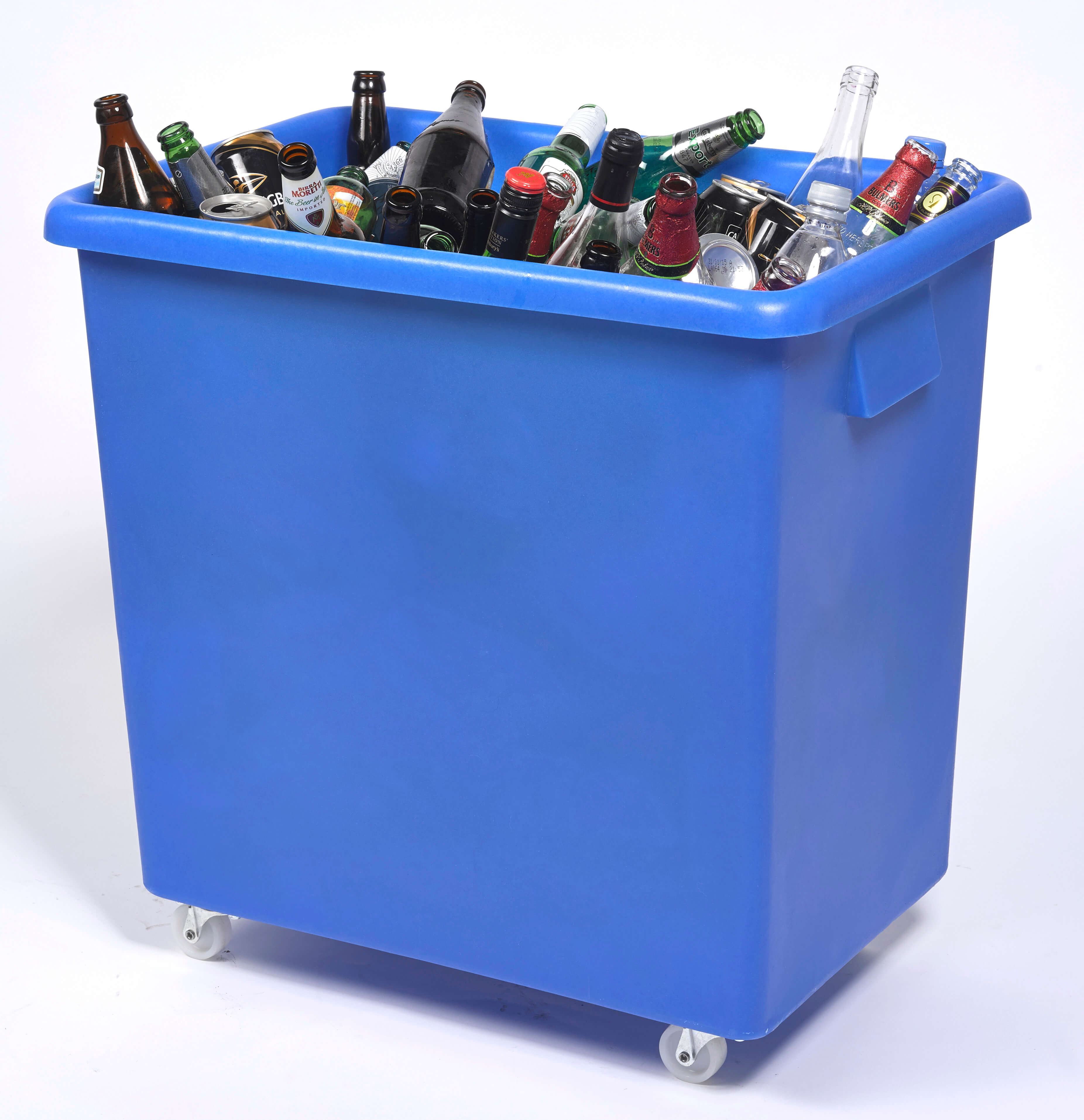 135L Bottle Skip - Blue 650mm x 450mm x 650mm (L x W x H)