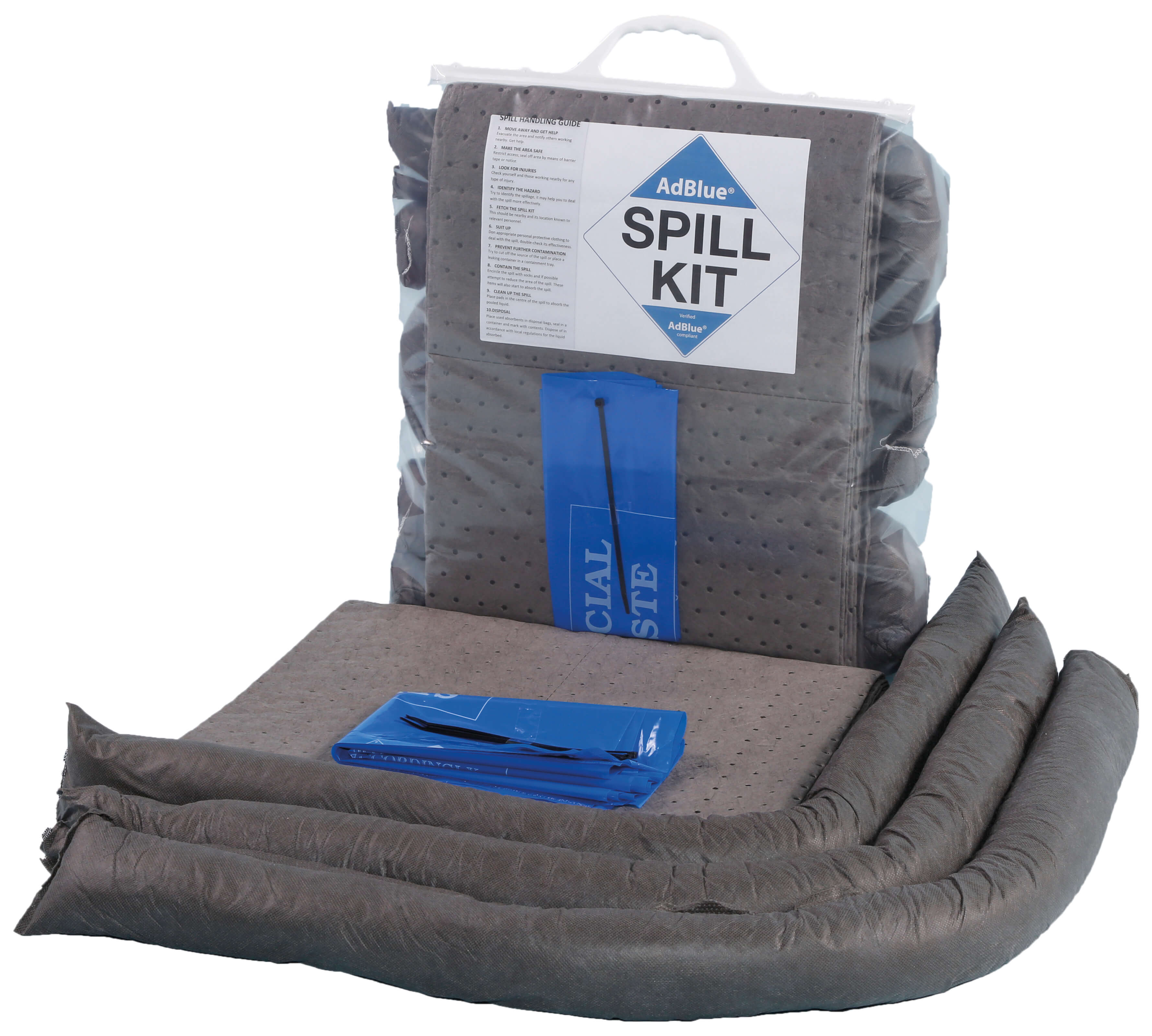 25 litre AdBlue spill kit in clip close bag