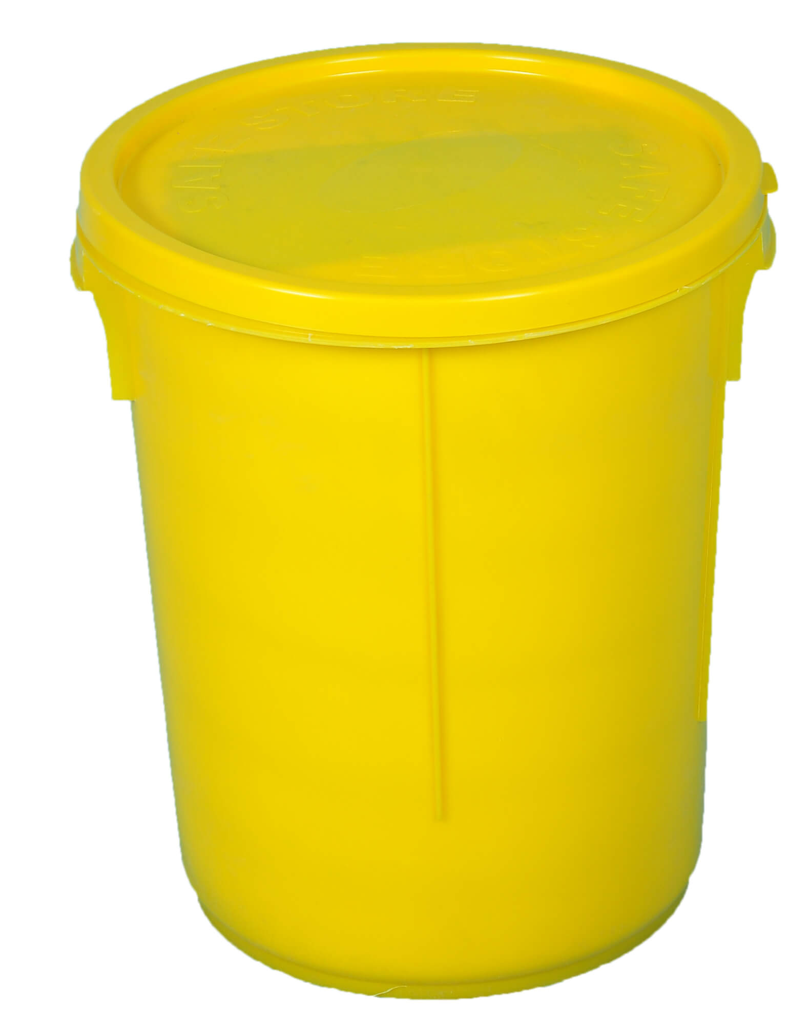 Empty Plastic Drum and Lid (Yellow)
