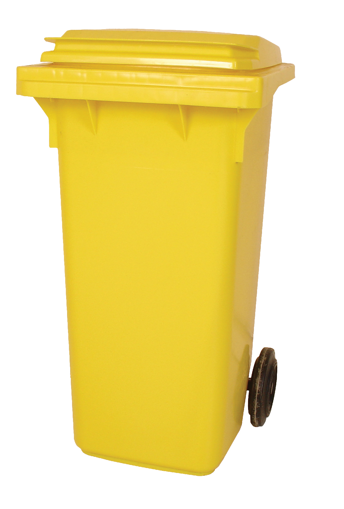 Empty 120 litre Wheelie Bin: Yellow