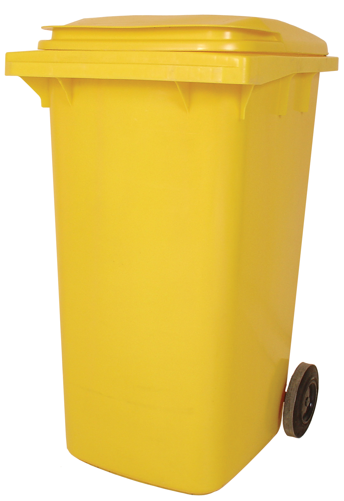 Empty 240 litre Wheelie Bin: Yellow