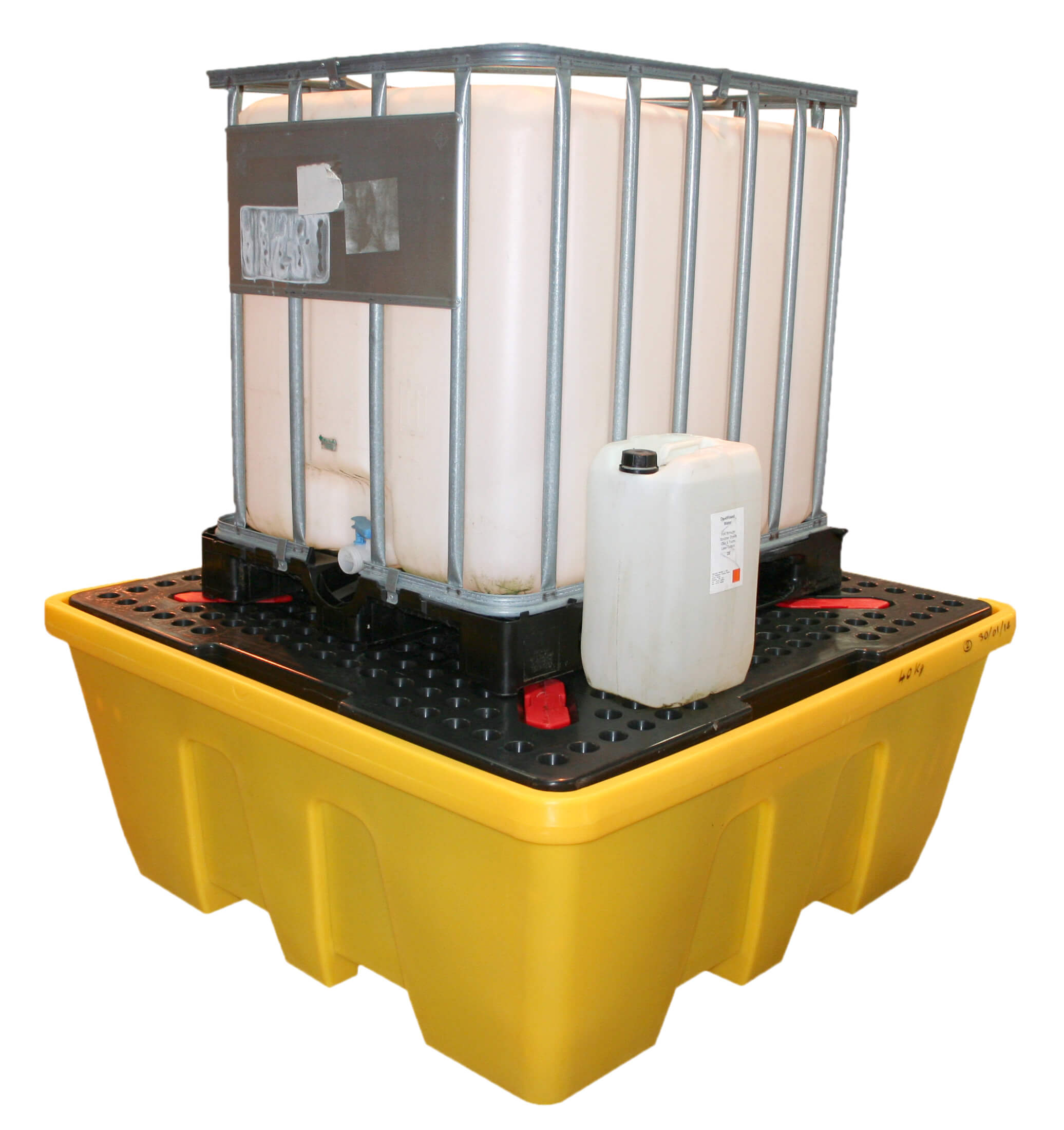 IBC Spillpallet with removable deck. Stackable