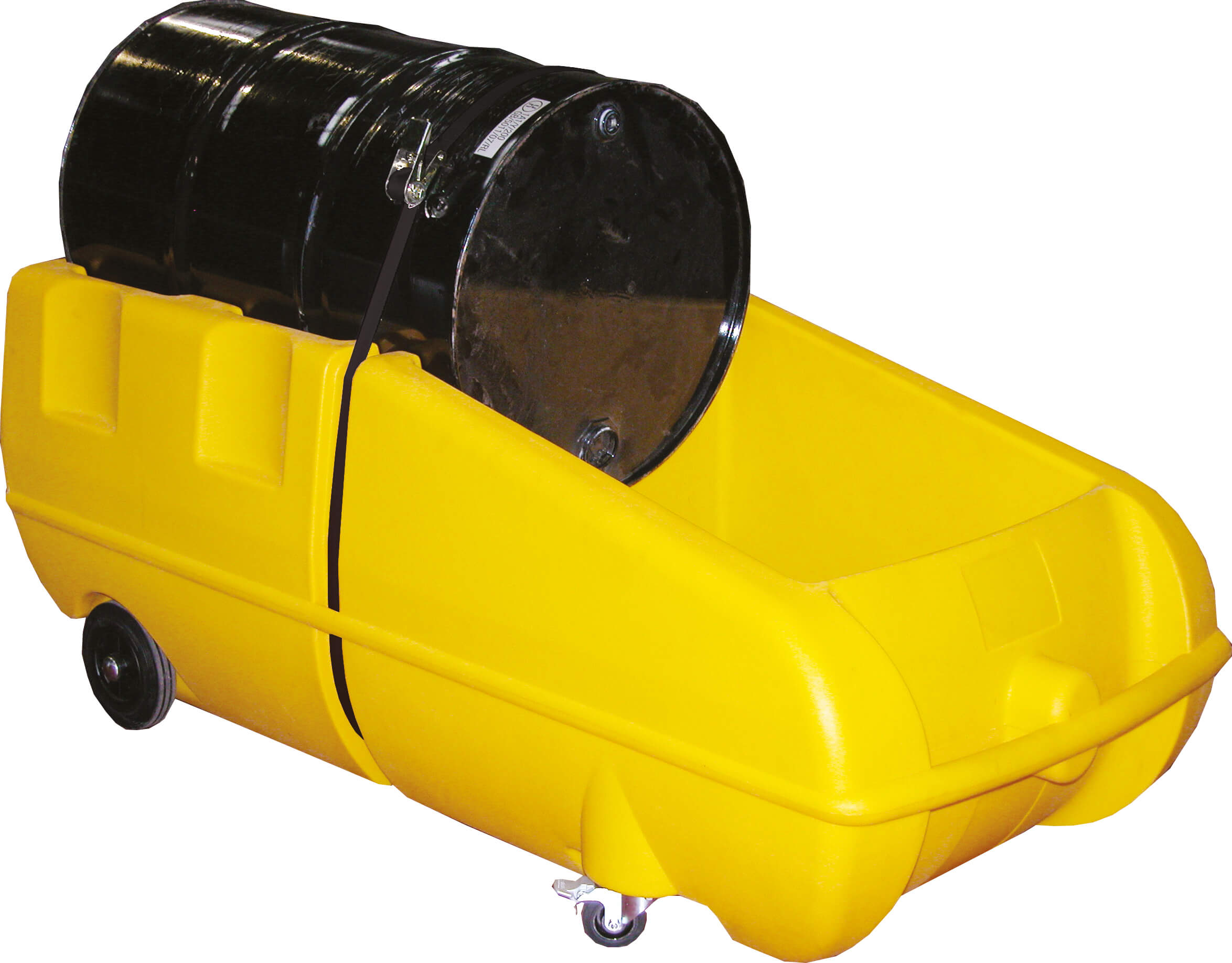 Bunded 205L Drum Dolly - Yellow