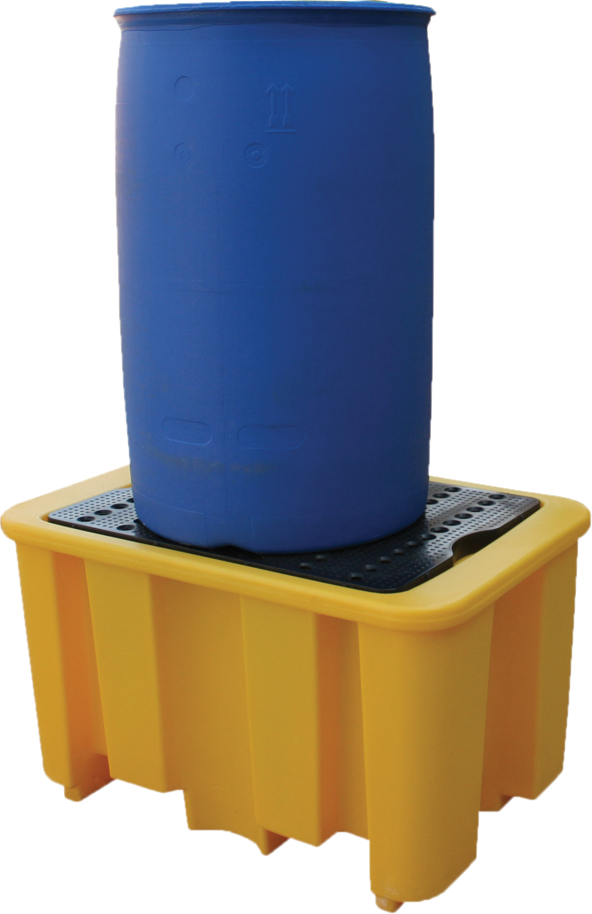 Spillpallet for 1 x 205L drum - Yellow