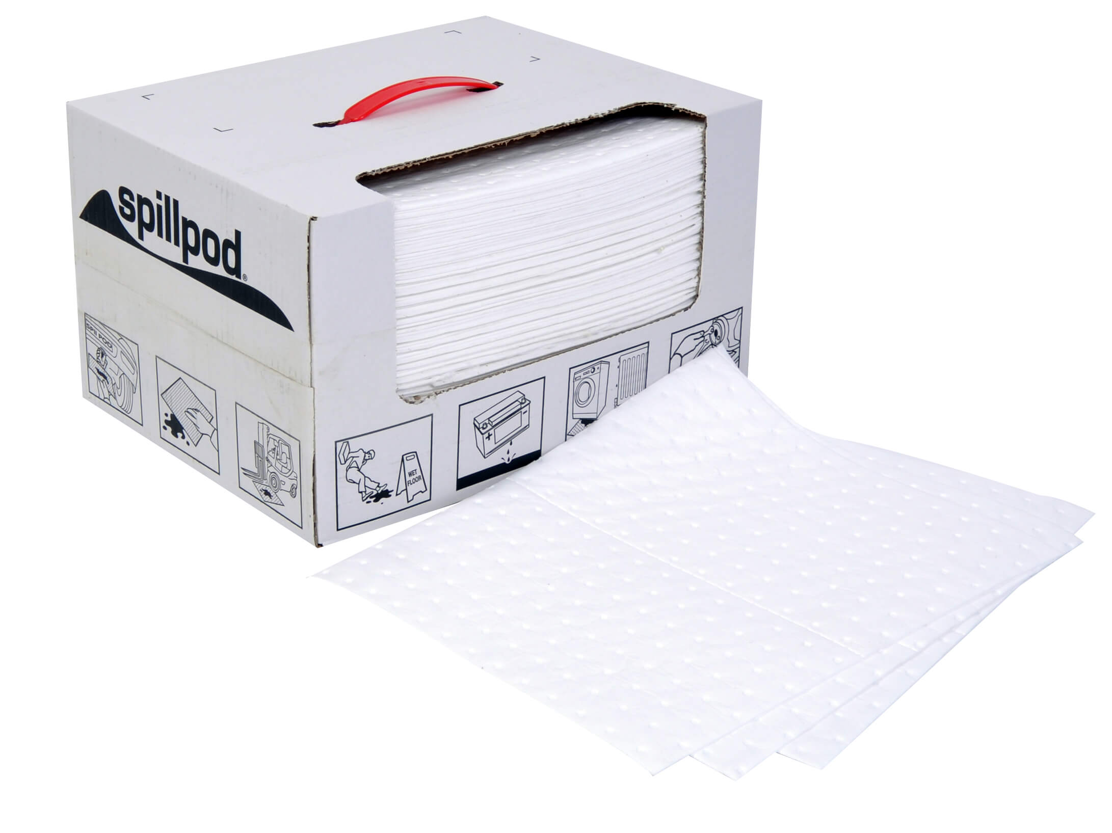 75 Oil & Fuel absorbent pads - Dispensing Box 