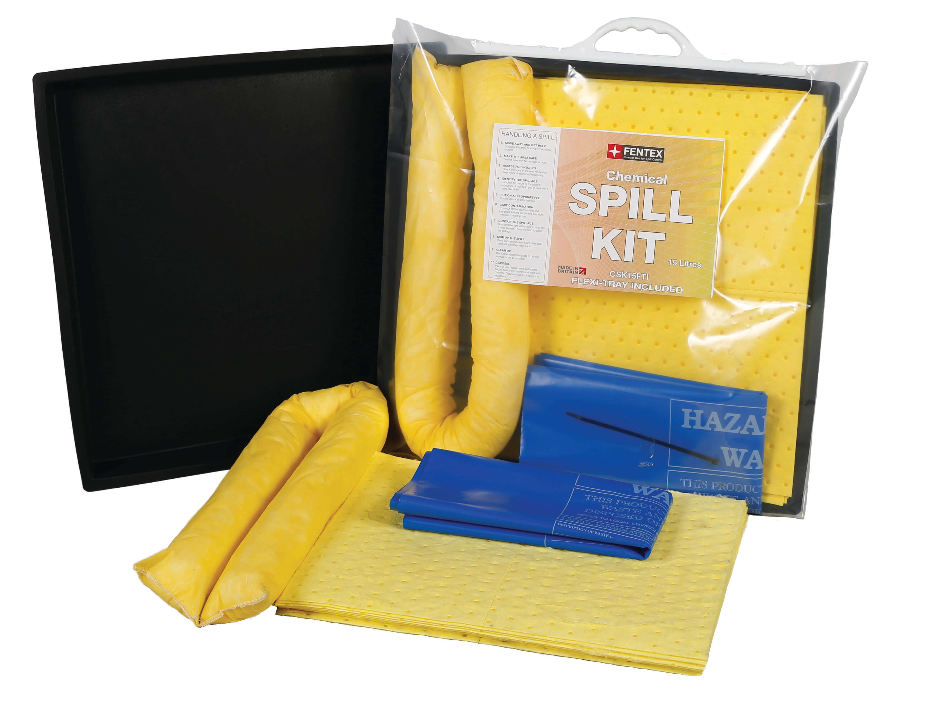 15 Litre Chemical Spill Kit 