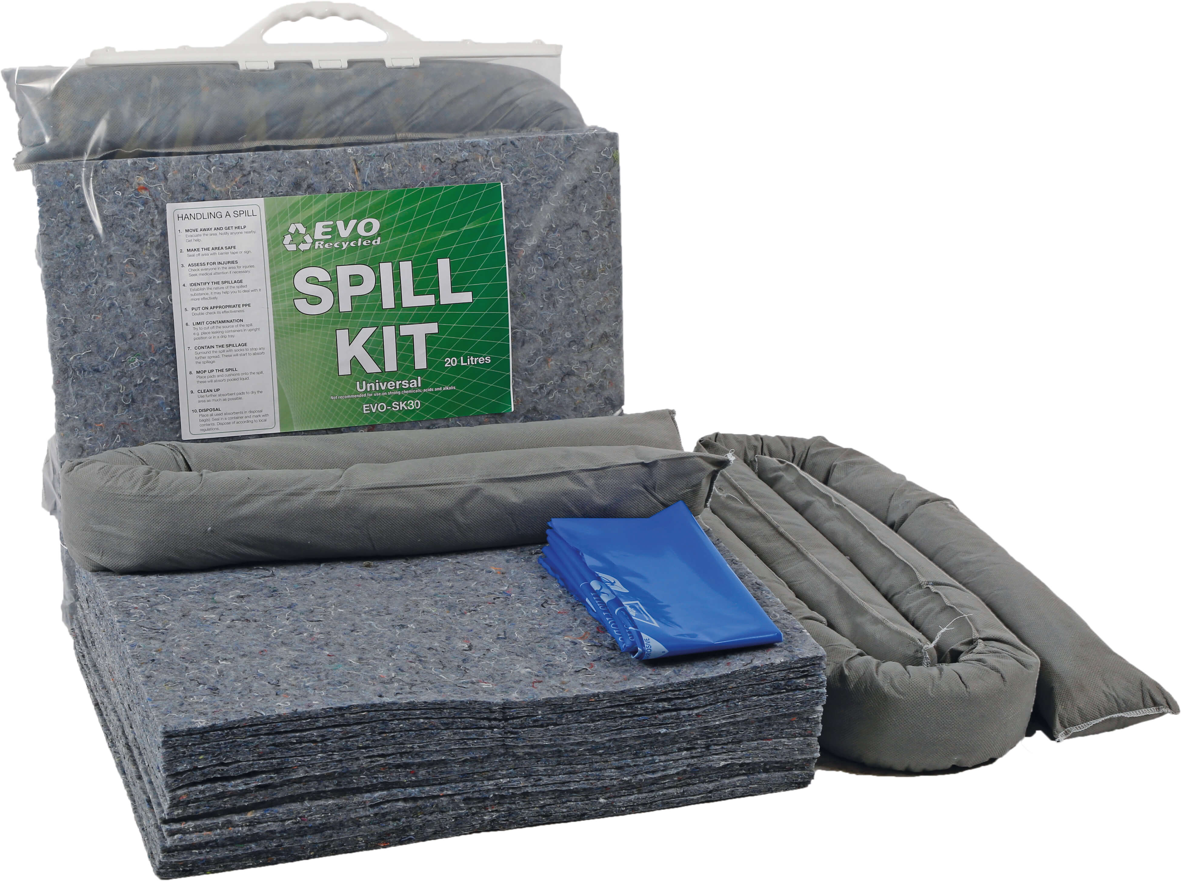 30 Litre Spill Kit in clip close bag