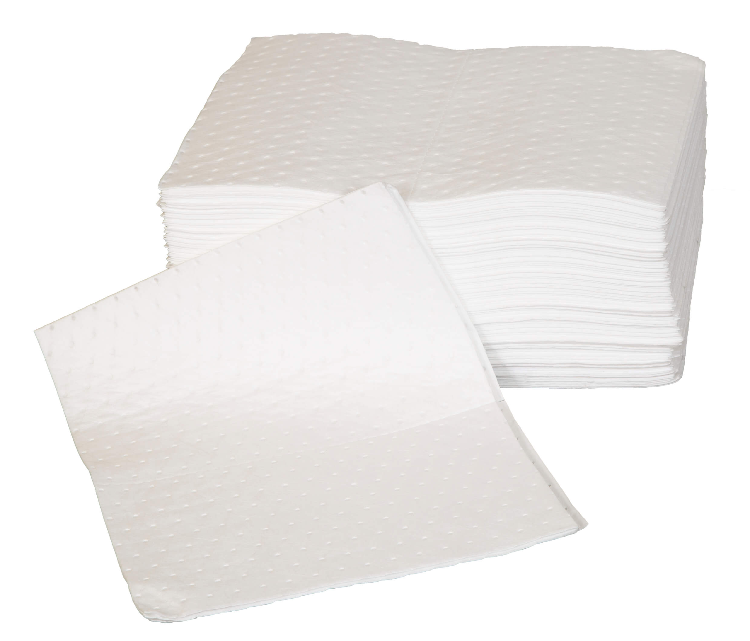 Double Weight Oil & Fuel Absorbent Pads - Polywrapped Pack of 100