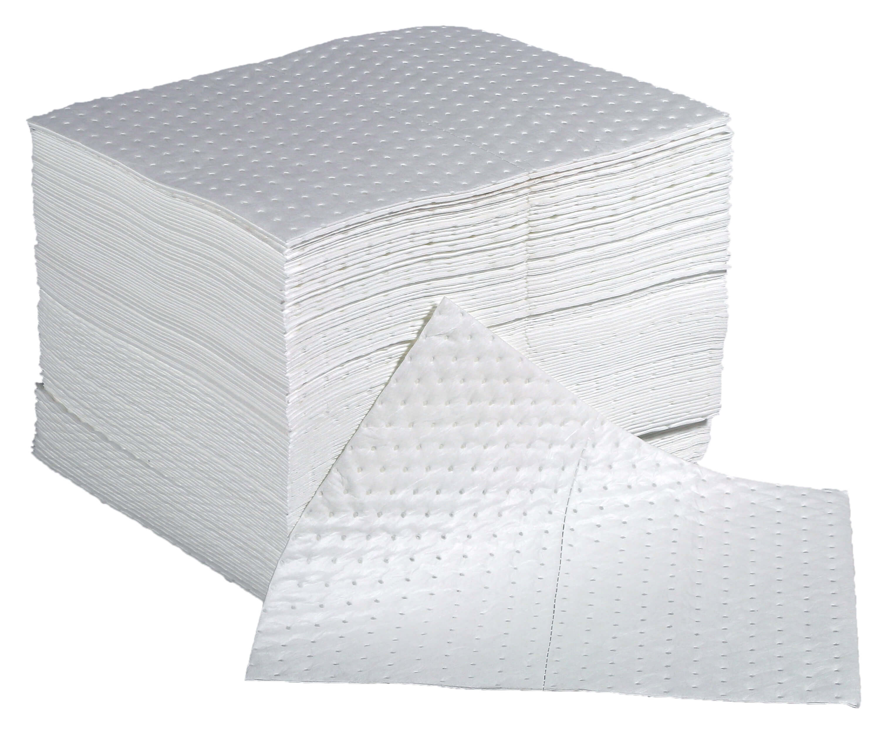 Premium Weight Oil & Fuel Absorbent Pads - Box of 100