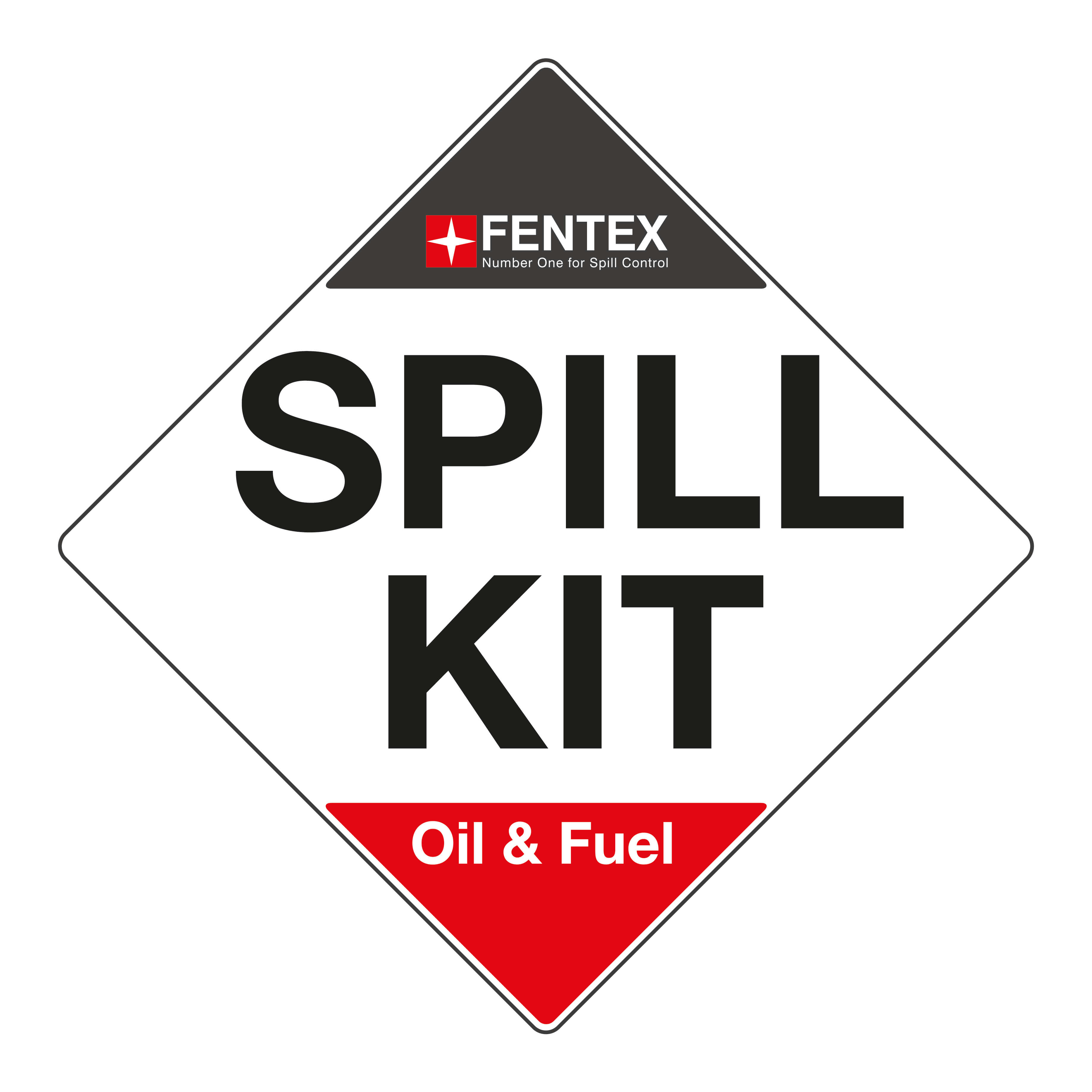 Oil & Fuel Spill Kit label 22cm x 22cm