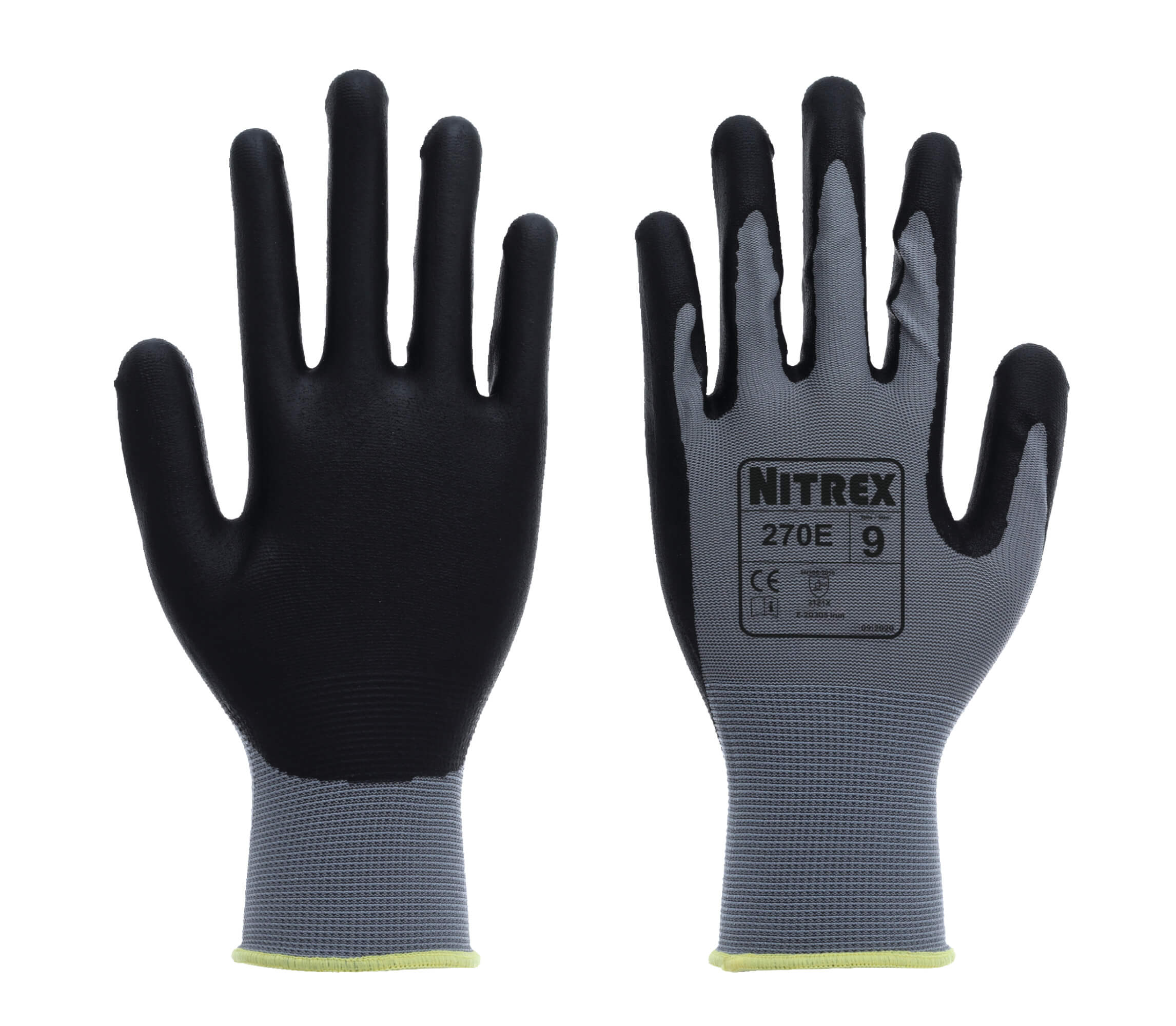 Nitrex 270E - Foam Nitrile Palm Coated Gloves - Size 6/XS
